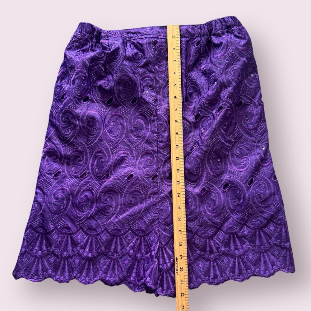 Vintage Purple Skirt Set with Top, Whimsygoth Witchcore Regency Vibes - Picture 12 of 14